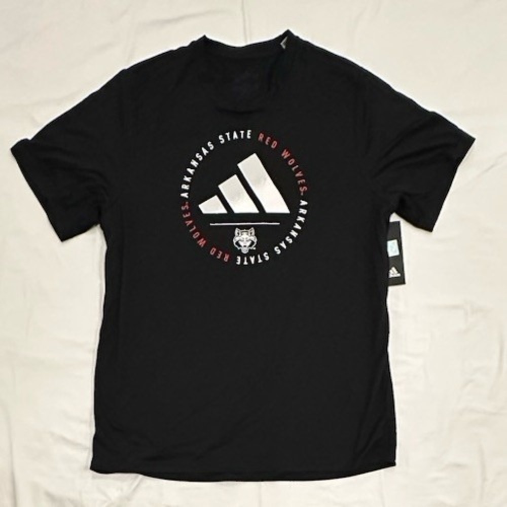 Arkansas State Red Wolves Men's Adidas Creator Tee - Black - AMT0002 - Large NEW